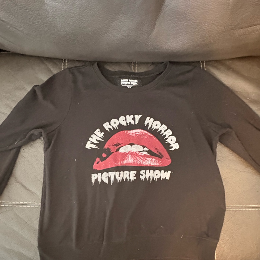 Torrid Black and Red Crew Neck Sweater/ Rocky Horror Picture Show